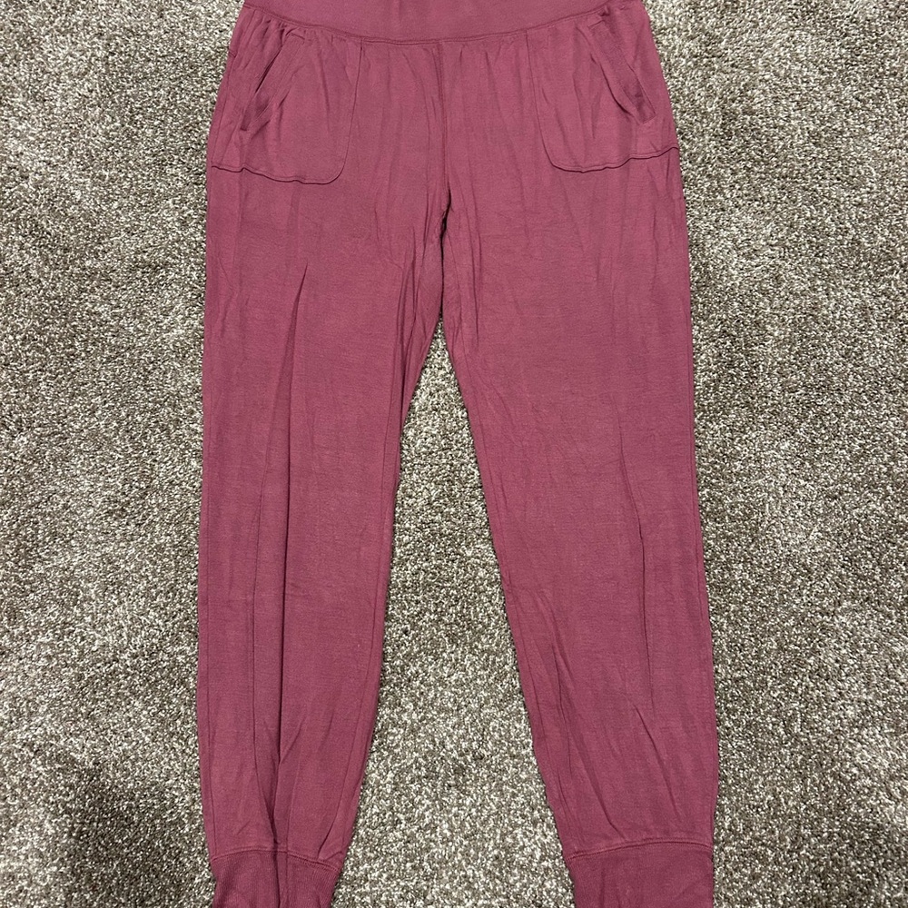 Athleta Maroon Jogger Pants
